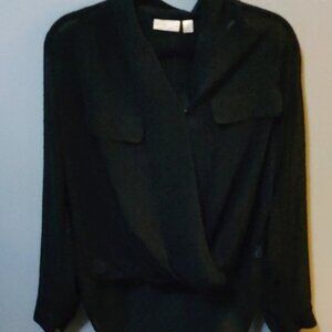 Black dotted blouse